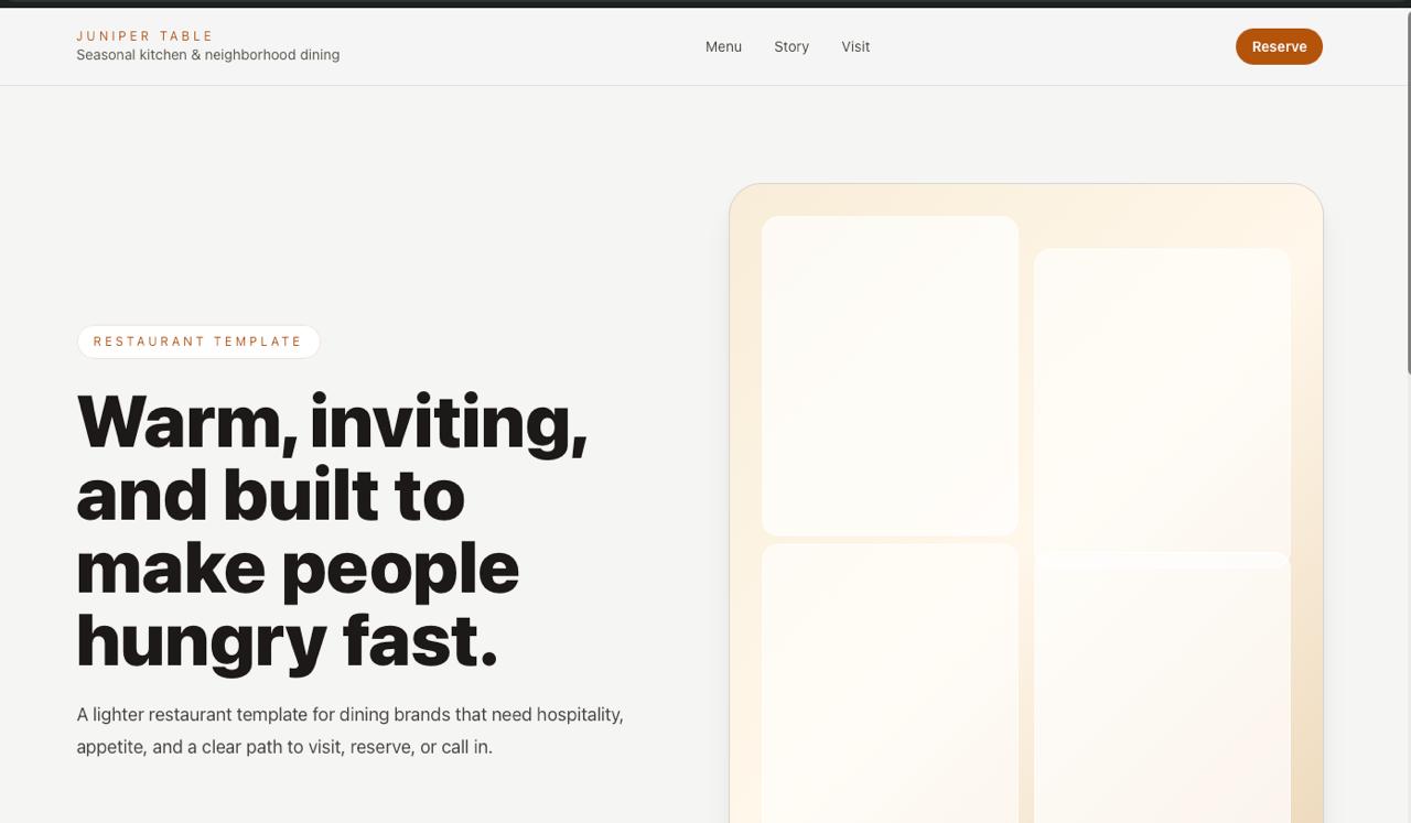 Juniper Table concept preview